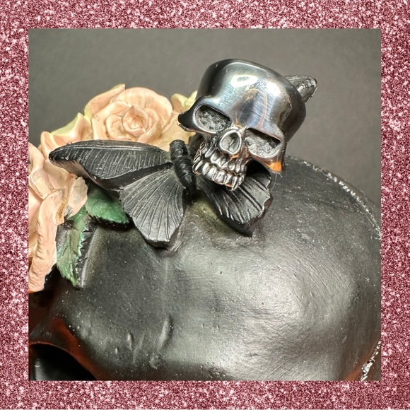 Men’s Skull Ring size 9 stainless steel 💀 - Picture 1 of 6